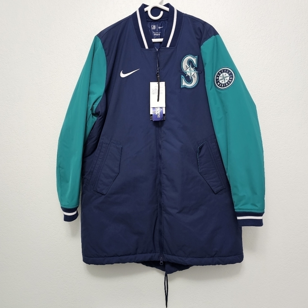 NWT Nike MLB Seattle Mariners Dugout Jacket Authentic Collection Size Large